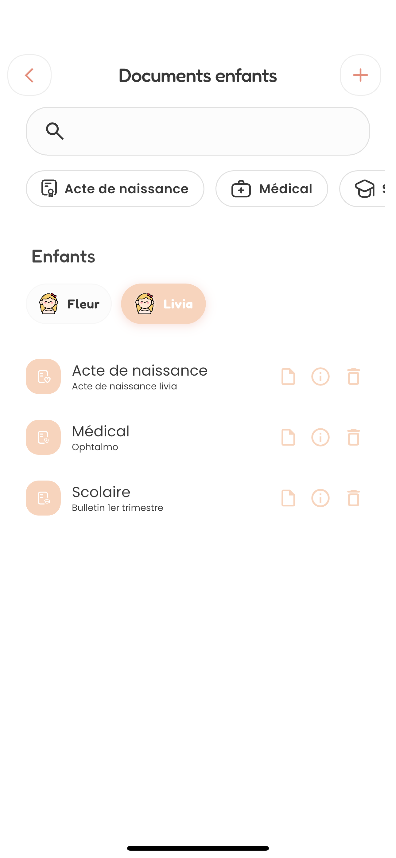 Documents partagés